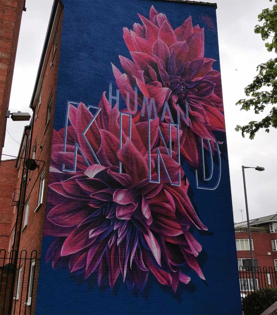 Photo of Mural by Sophie Mess - George Street, Worcester