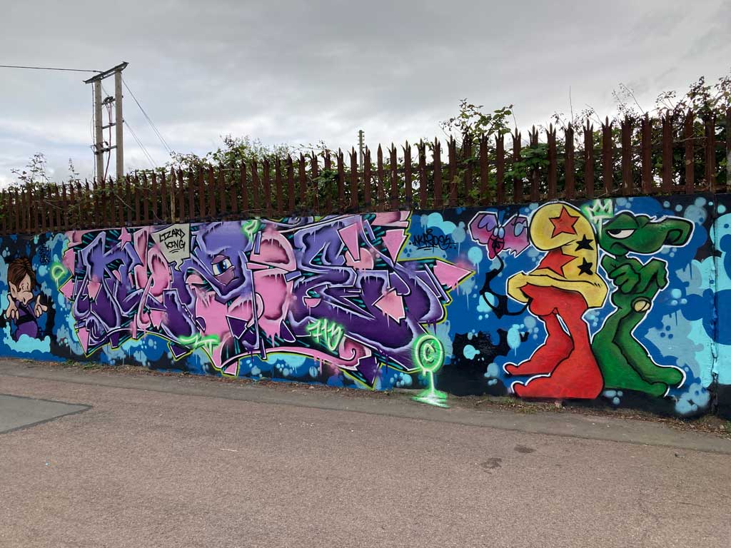 Photo of Mural Worcester Graffiti writers – Diglis Dock Road